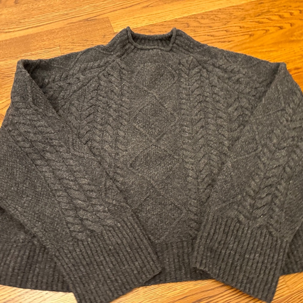 Jcrew charcoal grey sweater